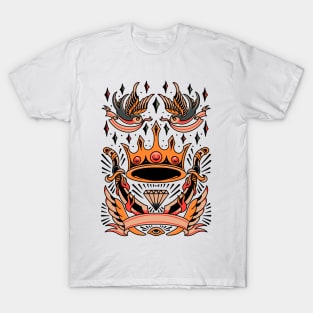 king traditional tattoo flash T-Shirt